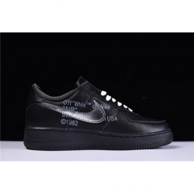 Nike Air Force 1 Low Beyaz / Siyah / Metal Gümüş Kaykay Ayakkabı Türkiye - 3PBIL42Q